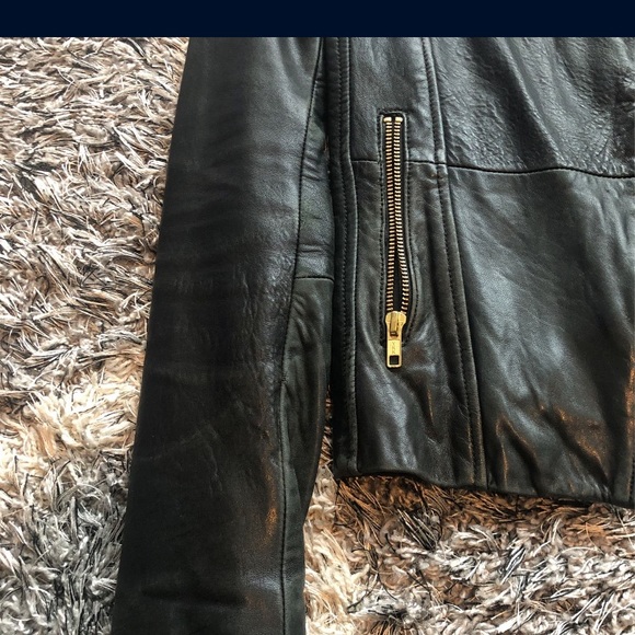 Leather biker jacket - Picture 2 of 5